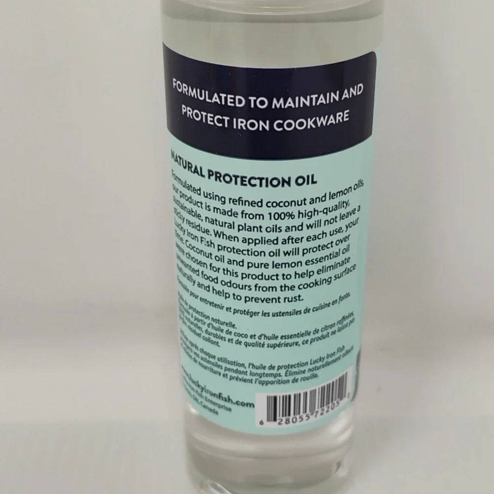 Lucky Iron Fish Natural Protection Oil & Soap For Cookware Sealed Set 4 oz Each‎